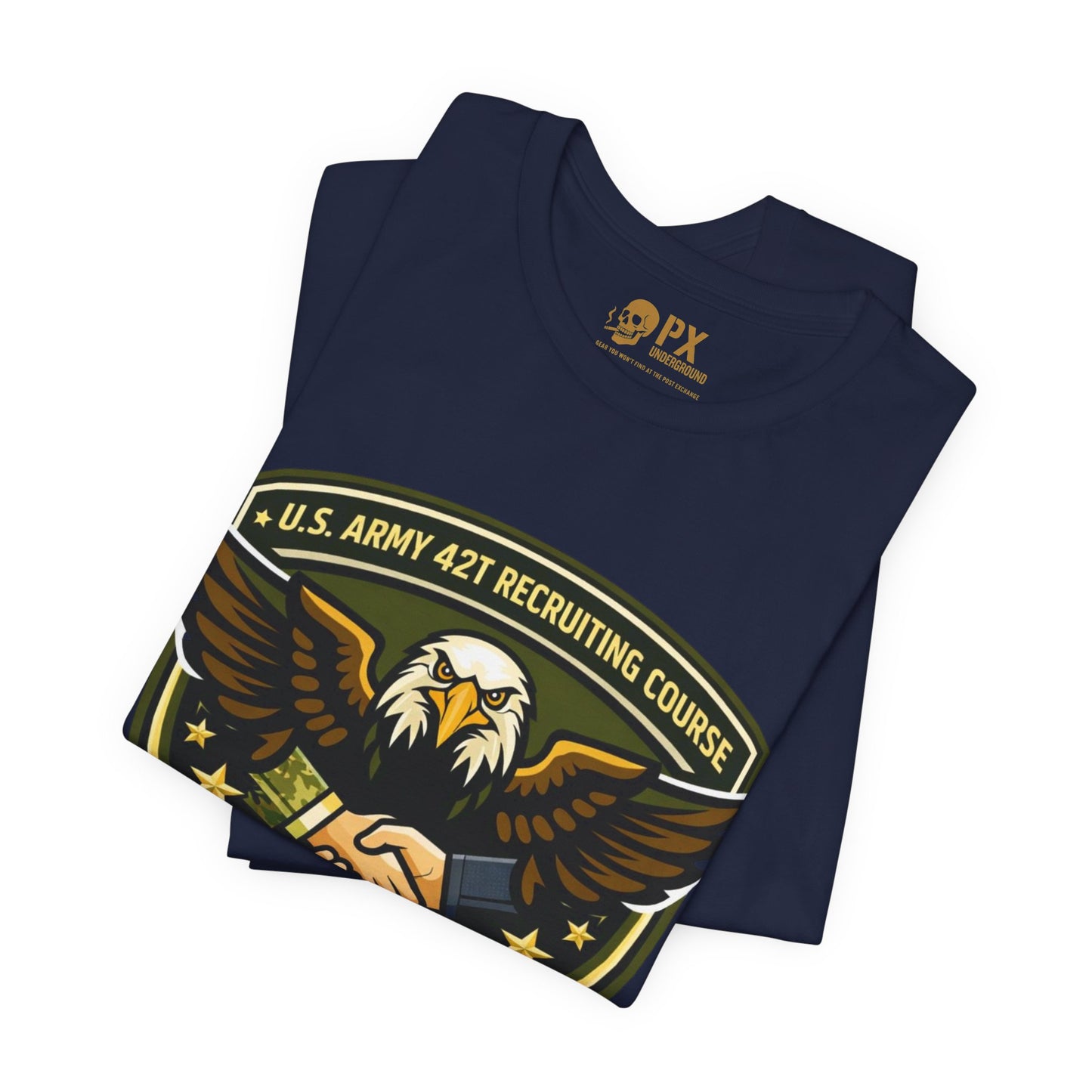 Misfits Fired Up! Eagle Shield T‑Shirt — U.S. Army 42T Recruiting Course
